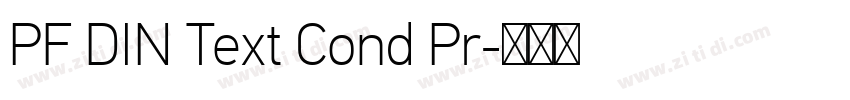 PF DIN Text Cond Pr字体转换